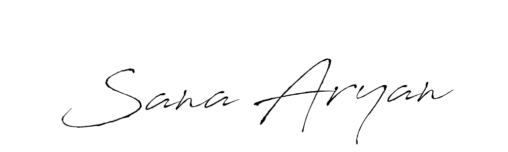 Sana Aryan stylish signature style. Best Handwritten Sign (Antro_Vectra) for my name. Handwritten Signature Collection Ideas for my name Sana Aryan. Sana Aryan signature style 6 images and pictures png