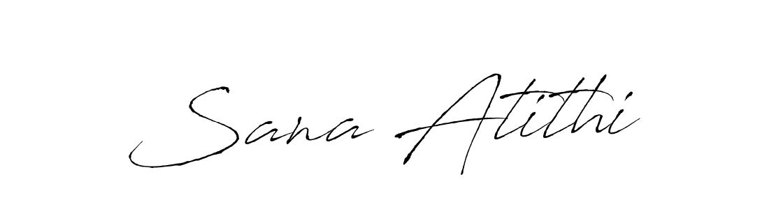 Similarly Antro_Vectra is the best handwritten signature design. Signature creator online .You can use it as an online autograph creator for name Sana Atithi. Sana Atithi signature style 6 images and pictures png