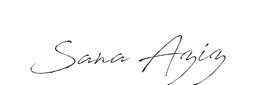 Make a short Sana Aziz signature style. Manage your documents anywhere anytime using Antro_Vectra. Create and add eSignatures, submit forms, share and send files easily. Sana Aziz signature style 6 images and pictures png