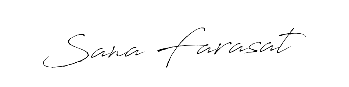 Create a beautiful signature design for name Sana Farasat. With this signature (Antro_Vectra) fonts, you can make a handwritten signature for free. Sana Farasat signature style 6 images and pictures png