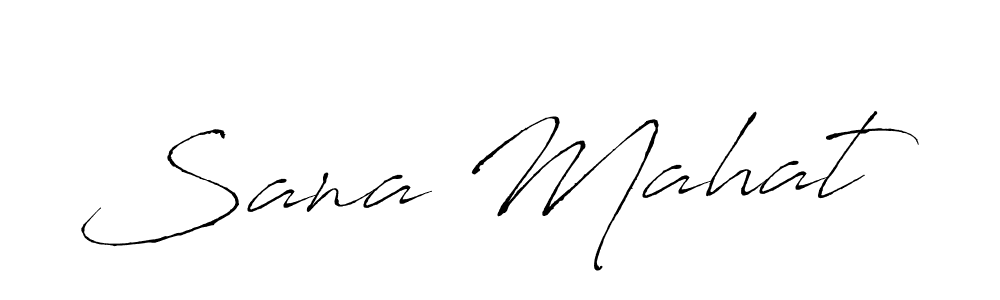 Create a beautiful signature design for name Sana Mahat. With this signature (Antro_Vectra) fonts, you can make a handwritten signature for free. Sana Mahat signature style 6 images and pictures png