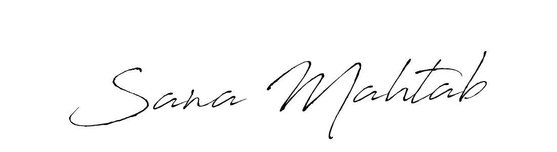 How to make Sana Mahtab signature? Antro_Vectra is a professional autograph style. Create handwritten signature for Sana Mahtab name. Sana Mahtab signature style 6 images and pictures png