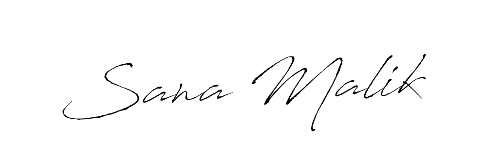 Use a signature maker to create a handwritten signature online. With this signature software, you can design (Antro_Vectra) your own signature for name Sana Malik. Sana Malik signature style 6 images and pictures png