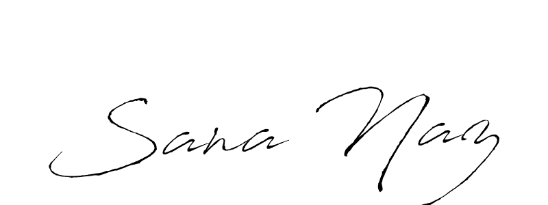 Design your own signature with our free online signature maker. With this signature software, you can create a handwritten (Antro_Vectra) signature for name Sana Naz. Sana Naz signature style 6 images and pictures png