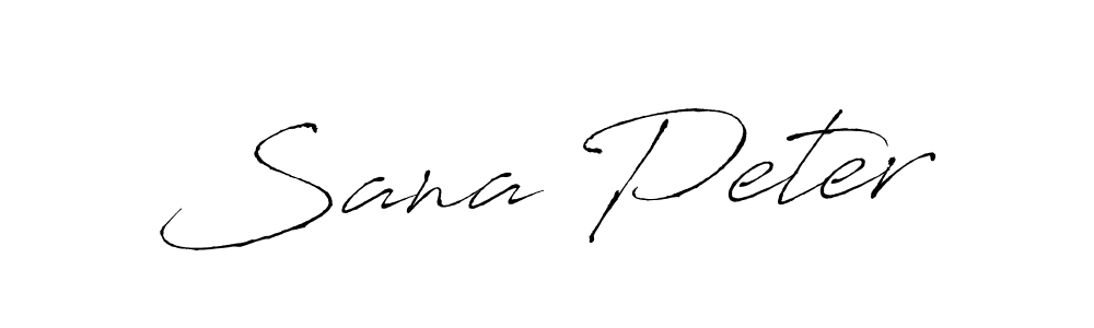 Design your own signature with our free online signature maker. With this signature software, you can create a handwritten (Antro_Vectra) signature for name Sana Peter. Sana Peter signature style 6 images and pictures png