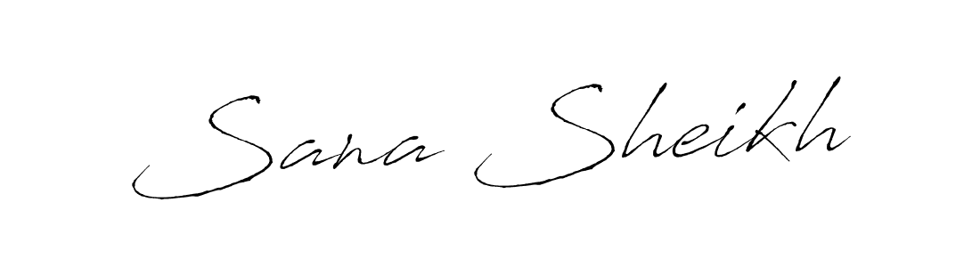 How to make Sana Sheikh signature? Antro_Vectra is a professional autograph style. Create handwritten signature for Sana Sheikh name. Sana Sheikh signature style 6 images and pictures png