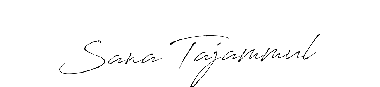 Similarly Antro_Vectra is the best handwritten signature design. Signature creator online .You can use it as an online autograph creator for name Sana Tajammul. Sana Tajammul signature style 6 images and pictures png