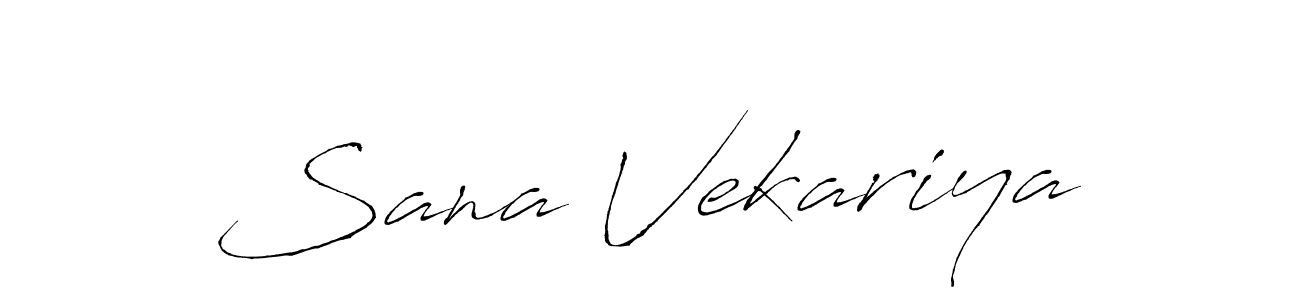 You should practise on your own different ways (Antro_Vectra) to write your name (Sana Vekariya) in signature. don't let someone else do it for you. Sana Vekariya signature style 6 images and pictures png