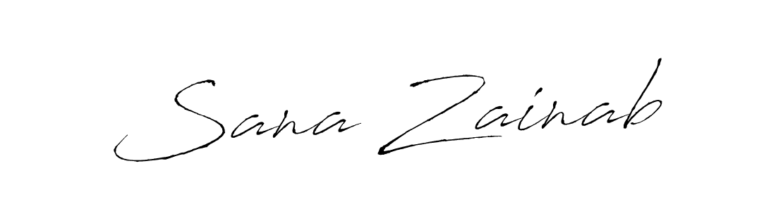 Similarly Antro_Vectra is the best handwritten signature design. Signature creator online .You can use it as an online autograph creator for name Sana Zainab. Sana Zainab signature style 6 images and pictures png
