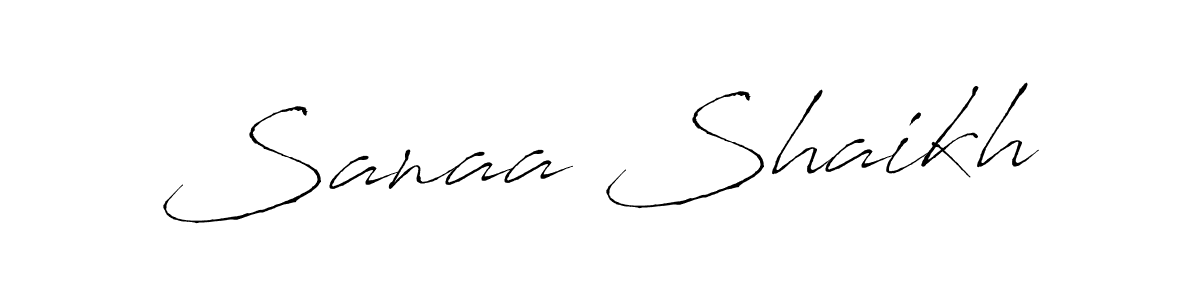 Sanaa Shaikh stylish signature style. Best Handwritten Sign (Antro_Vectra) for my name. Handwritten Signature Collection Ideas for my name Sanaa Shaikh. Sanaa Shaikh signature style 6 images and pictures png