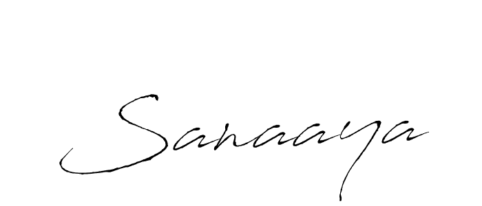 Sanaaya stylish signature style. Best Handwritten Sign (Antro_Vectra) for my name. Handwritten Signature Collection Ideas for my name Sanaaya. Sanaaya signature style 6 images and pictures png