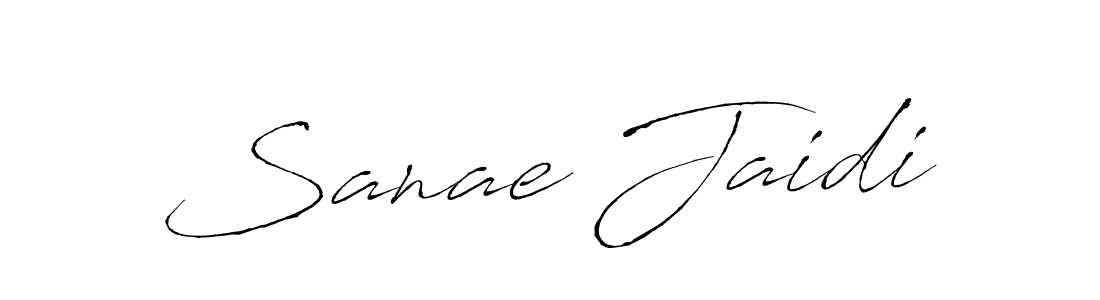 Sanae Jaidi stylish signature style. Best Handwritten Sign (Antro_Vectra) for my name. Handwritten Signature Collection Ideas for my name Sanae Jaidi. Sanae Jaidi signature style 6 images and pictures png