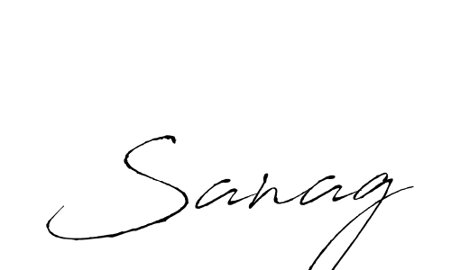 How to make Sanag signature? Antro_Vectra is a professional autograph style. Create handwritten signature for Sanag name. Sanag signature style 6 images and pictures png