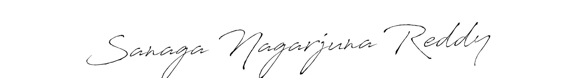 You should practise on your own different ways (Antro_Vectra) to write your name (Sanaga Nagarjuna Reddy) in signature. don't let someone else do it for you. Sanaga Nagarjuna Reddy signature style 6 images and pictures png