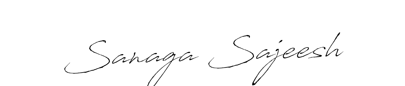 Make a beautiful signature design for name Sanaga Sajeesh. Use this online signature maker to create a handwritten signature for free. Sanaga Sajeesh signature style 6 images and pictures png