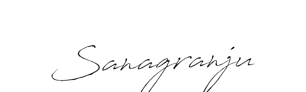 Also You can easily find your signature by using the search form. We will create Sanagranju name handwritten signature images for you free of cost using Antro_Vectra sign style. Sanagranju signature style 6 images and pictures png