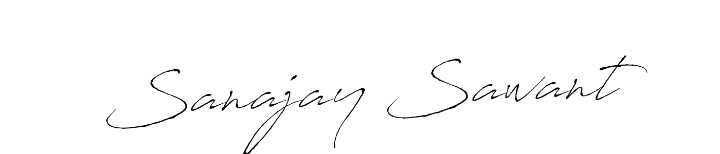 This is the best signature style for the Sanajay Sawant name. Also you like these signature font (Antro_Vectra). Mix name signature. Sanajay Sawant signature style 6 images and pictures png