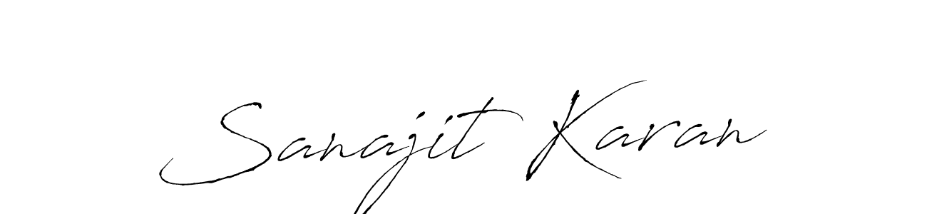 Design your own signature with our free online signature maker. With this signature software, you can create a handwritten (Antro_Vectra) signature for name Sanajit Karan. Sanajit Karan signature style 6 images and pictures png