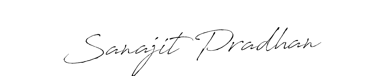 Design your own signature with our free online signature maker. With this signature software, you can create a handwritten (Antro_Vectra) signature for name Sanajit Pradhan. Sanajit Pradhan signature style 6 images and pictures png