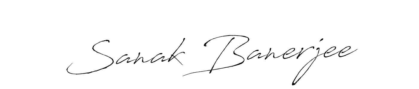 Antro_Vectra is a professional signature style that is perfect for those who want to add a touch of class to their signature. It is also a great choice for those who want to make their signature more unique. Get Sanak Banerjee name to fancy signature for free. Sanak Banerjee signature style 6 images and pictures png