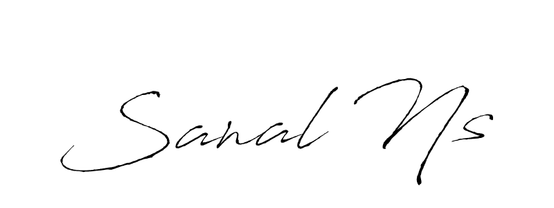 Also we have Sanal Ns name is the best signature style. Create professional handwritten signature collection using Antro_Vectra autograph style. Sanal Ns signature style 6 images and pictures png