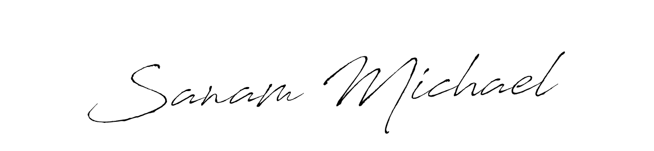 Also we have Sanam Michael name is the best signature style. Create professional handwritten signature collection using Antro_Vectra autograph style. Sanam Michael signature style 6 images and pictures png