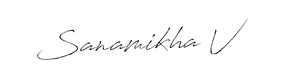 Make a beautiful signature design for name Sanamikha V. Use this online signature maker to create a handwritten signature for free. Sanamikha V signature style 6 images and pictures png