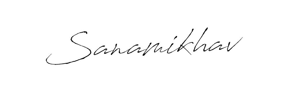 Design your own signature with our free online signature maker. With this signature software, you can create a handwritten (Antro_Vectra) signature for name Sanamikhav. Sanamikhav signature style 6 images and pictures png