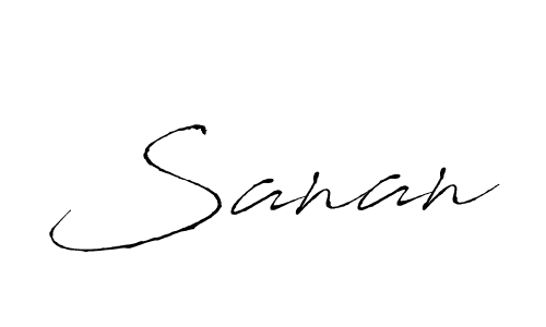Create a beautiful signature design for name Sanan. With this signature (Antro_Vectra) fonts, you can make a handwritten signature for free. Sanan signature style 6 images and pictures png