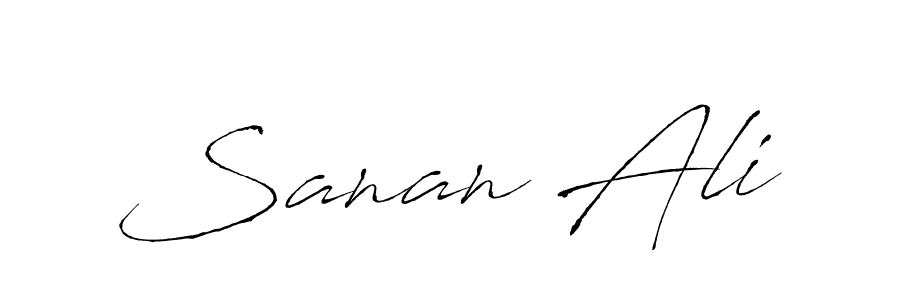 Use a signature maker to create a handwritten signature online. With this signature software, you can design (Antro_Vectra) your own signature for name Sanan Ali. Sanan Ali signature style 6 images and pictures png