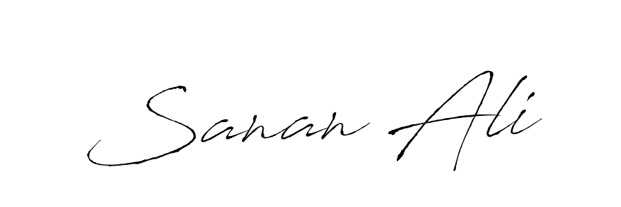 Use a signature maker to create a handwritten signature online. With this signature software, you can design (Antro_Vectra) your own signature for name Sanan Ali. Sanan Ali signature style 6 images and pictures png