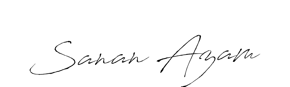 The best way (Antro_Vectra) to make a short signature is to pick only two or three words in your name. The name Sanan Azam include a total of six letters. For converting this name. Sanan Azam signature style 6 images and pictures png