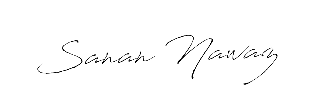 Also You can easily find your signature by using the search form. We will create Sanan Nawaz name handwritten signature images for you free of cost using Antro_Vectra sign style. Sanan Nawaz signature style 6 images and pictures png