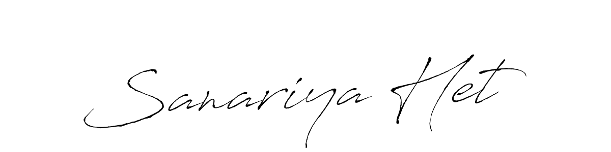 Use a signature maker to create a handwritten signature online. With this signature software, you can design (Antro_Vectra) your own signature for name Sanariya Het. Sanariya Het signature style 6 images and pictures png