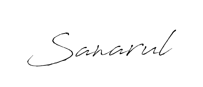 How to make Sanarul signature? Antro_Vectra is a professional autograph style. Create handwritten signature for Sanarul name. Sanarul signature style 6 images and pictures png