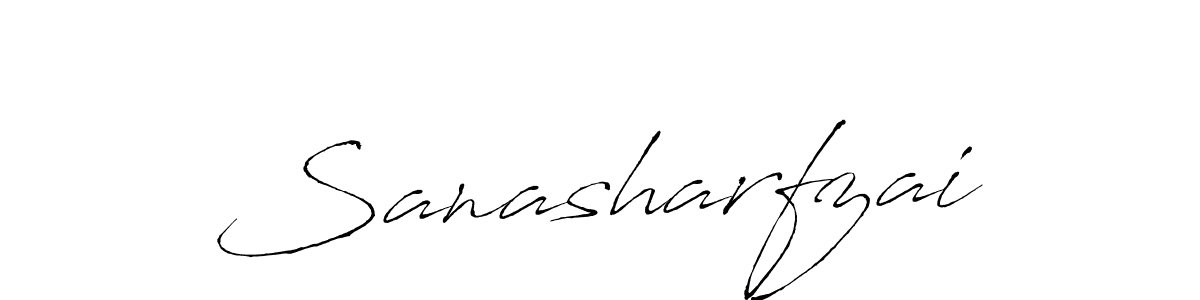 Sanasharfzai stylish signature style. Best Handwritten Sign (Antro_Vectra) for my name. Handwritten Signature Collection Ideas for my name Sanasharfzai. Sanasharfzai signature style 6 images and pictures png