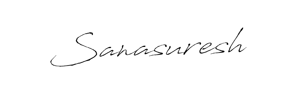 You should practise on your own different ways (Antro_Vectra) to write your name (Sanasuresh) in signature. don't let someone else do it for you. Sanasuresh signature style 6 images and pictures png