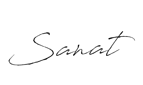 Create a beautiful signature design for name Sanat. With this signature (Antro_Vectra) fonts, you can make a handwritten signature for free. Sanat signature style 6 images and pictures png