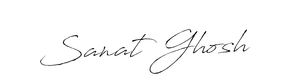 How to make Sanat Ghosh signature? Antro_Vectra is a professional autograph style. Create handwritten signature for Sanat Ghosh name. Sanat Ghosh signature style 6 images and pictures png