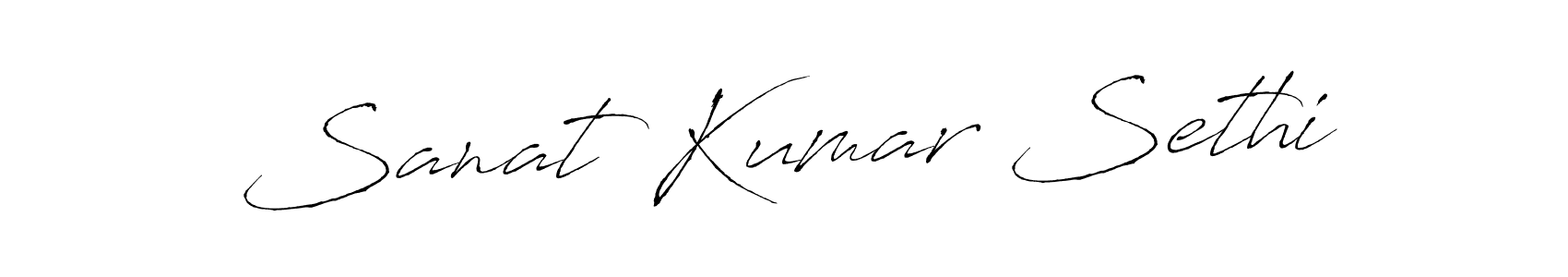 Make a beautiful signature design for name Sanat Kumar Sethi. With this signature (Antro_Vectra) style, you can create a handwritten signature for free. Sanat Kumar Sethi signature style 6 images and pictures png