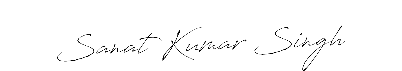 Create a beautiful signature design for name Sanat Kumar Singh. With this signature (Antro_Vectra) fonts, you can make a handwritten signature for free. Sanat Kumar Singh signature style 6 images and pictures png