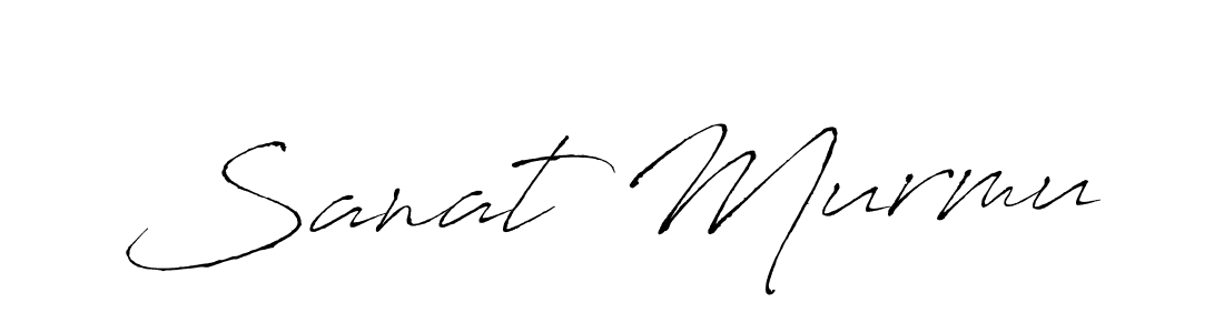 Create a beautiful signature design for name Sanat Murmu. With this signature (Antro_Vectra) fonts, you can make a handwritten signature for free. Sanat Murmu signature style 6 images and pictures png