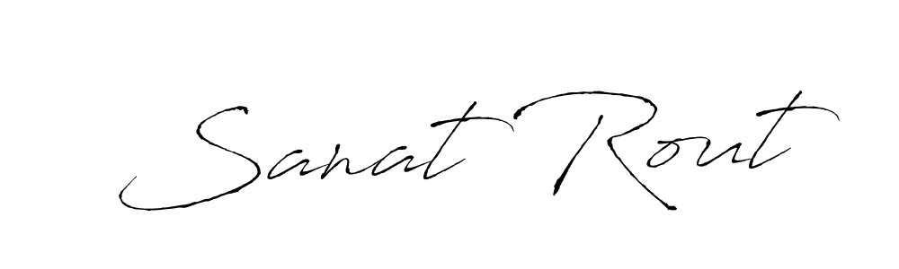 Create a beautiful signature design for name Sanat Rout. With this signature (Antro_Vectra) fonts, you can make a handwritten signature for free. Sanat Rout signature style 6 images and pictures png