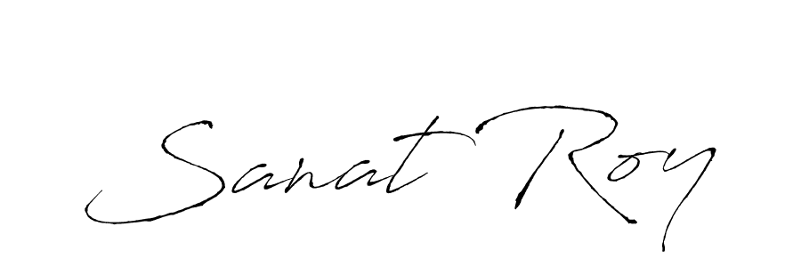How to make Sanat Roy signature? Antro_Vectra is a professional autograph style. Create handwritten signature for Sanat Roy name. Sanat Roy signature style 6 images and pictures png
