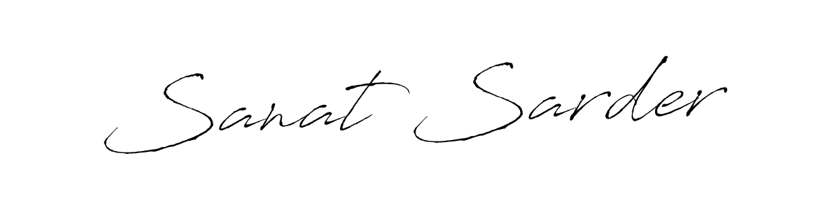 Sanat Sarder stylish signature style. Best Handwritten Sign (Antro_Vectra) for my name. Handwritten Signature Collection Ideas for my name Sanat Sarder. Sanat Sarder signature style 6 images and pictures png