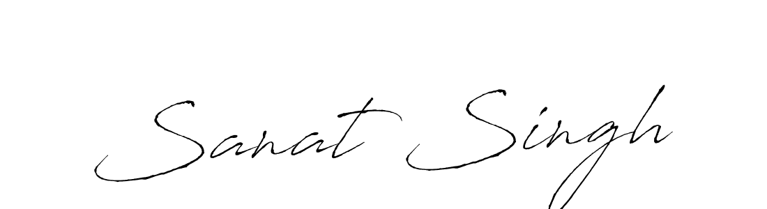 Design your own signature with our free online signature maker. With this signature software, you can create a handwritten (Antro_Vectra) signature for name Sanat Singh. Sanat Singh signature style 6 images and pictures png