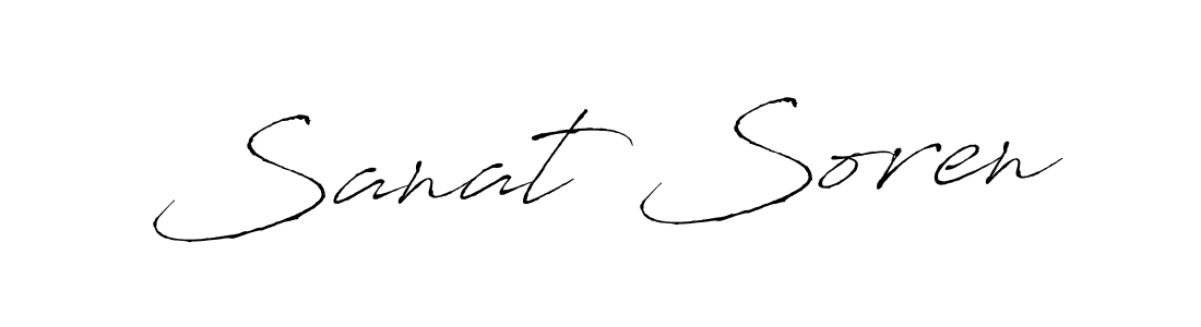 Make a beautiful signature design for name Sanat Soren. With this signature (Antro_Vectra) style, you can create a handwritten signature for free. Sanat Soren signature style 6 images and pictures png