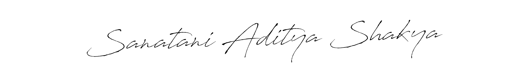 Design your own signature with our free online signature maker. With this signature software, you can create a handwritten (Antro_Vectra) signature for name Sanatani Aditya Shakya. Sanatani Aditya Shakya signature style 6 images and pictures png