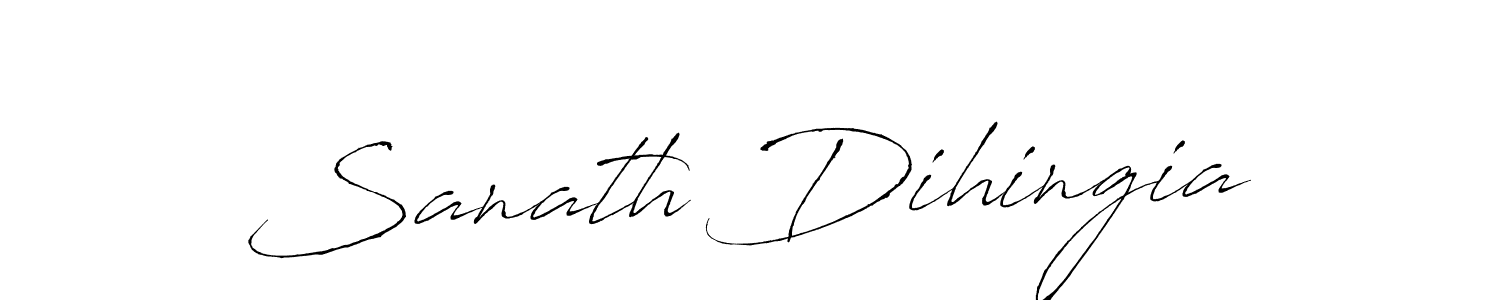 Similarly Antro_Vectra is the best handwritten signature design. Signature creator online .You can use it as an online autograph creator for name Sanath Dihingia. Sanath Dihingia signature style 6 images and pictures png