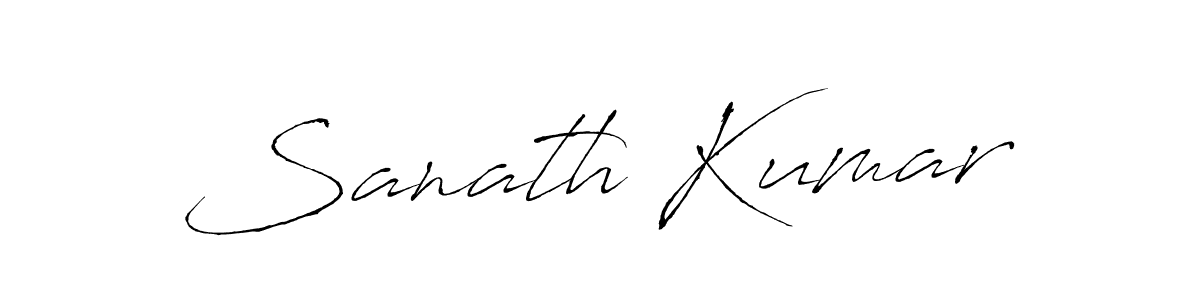 Use a signature maker to create a handwritten signature online. With this signature software, you can design (Antro_Vectra) your own signature for name Sanath Kumar. Sanath Kumar signature style 6 images and pictures png